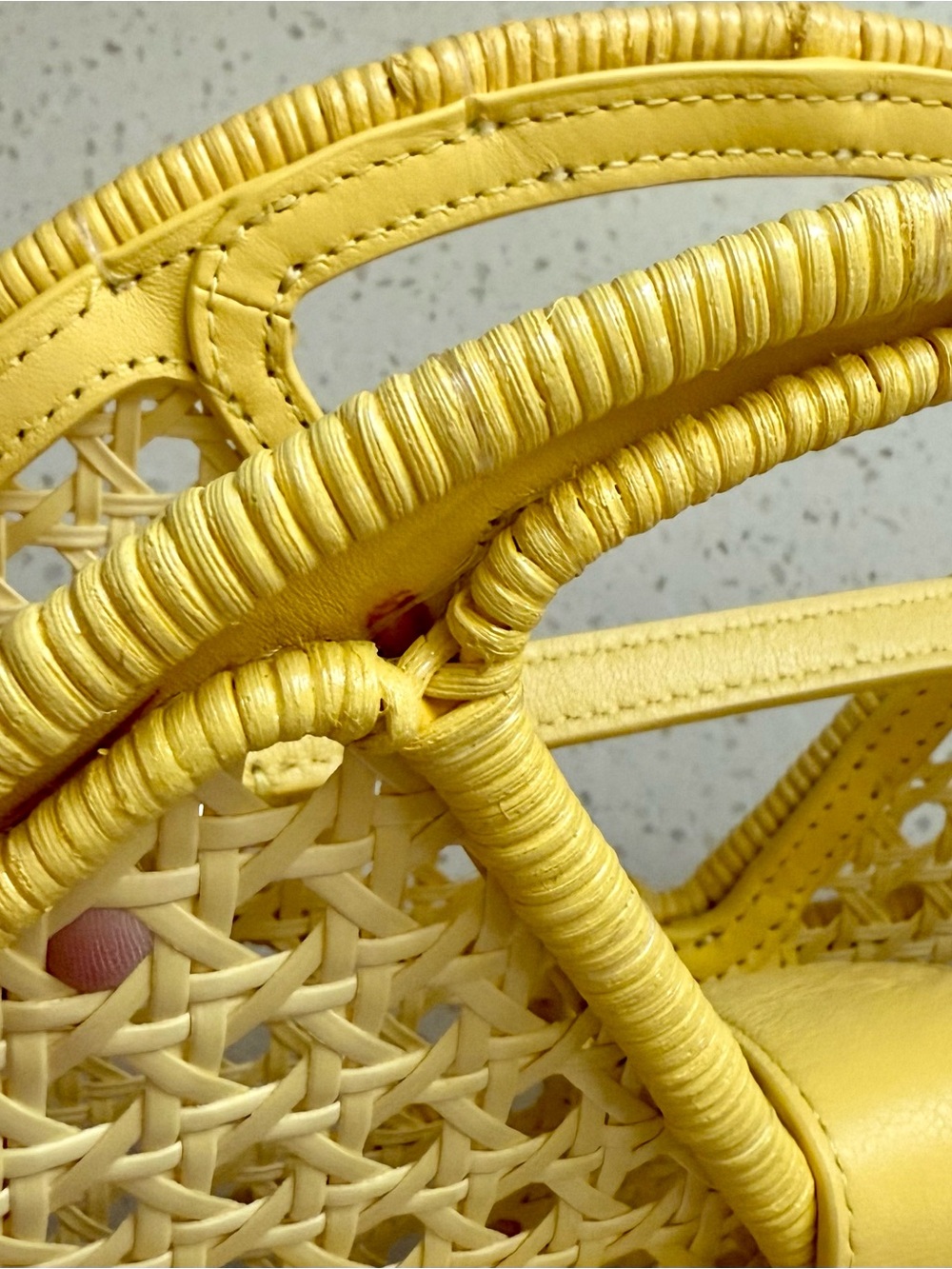 Kate Spade Lemon Drop Raffia Purse - Picture 9 of 9
